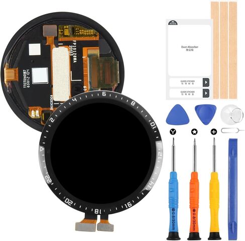 استبدال شاشة Huawei Watch GT2 - لشاشة Huawei Watch GT 2 LCD التي تعمل باللمس لساعة Huawei SmartWatch LTN-B19 DAN-B19 محول رقمي كامل مع أدوات إصلاح (46 مم، أسود بدون إطار) in Saudi Arabia