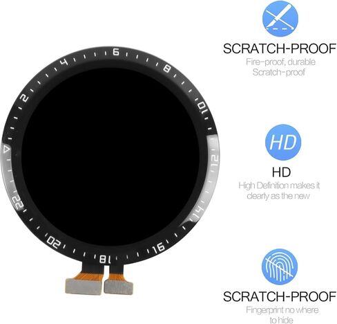 استبدال شاشة Huawei Watch GT2 - لشاشة Huawei Watch GT 2 LCD التي تعمل باللمس لساعة Huawei SmartWatch LTN-B19 DAN-B19 محول رقمي كامل مع أدوات إصلاح (46 مم، أسود بدون إطار) in Saudi Arabia