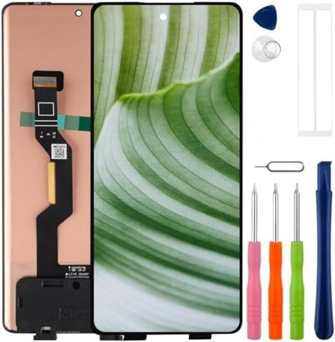 شاشة LCD جديدة لجهاز Moto G85 XT2427-3 /Edge 50 Fusion XT2429-1 استبدال مجموعة محول الأرقام لشاشة تعمل باللمس مع مجموعة أدوات إصلاح مطورة - أسود in Kuwait