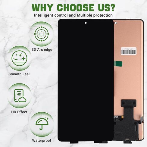 شاشة LCD جديدة لجهاز Moto G85 XT2427-3 /Edge 50 Fusion XT2429-1 استبدال مجموعة محول الأرقام لشاشة تعمل باللمس مع مجموعة أدوات إصلاح مطورة - أسود in Kuwait