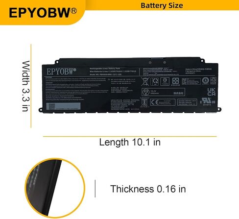 بطارية الكمبيوتر المحمول PS0104UA1BRS بقدرة 53 وات في الساعة متوافقة مع سلسلة Toshiba Dynabook Tecra A40-J A50-J G71C000ML110 P000834200 in Kuwait