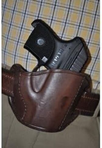 حافظة مسدس من الجلد البني لحزام Ruger LCP .380 in Kuwait
