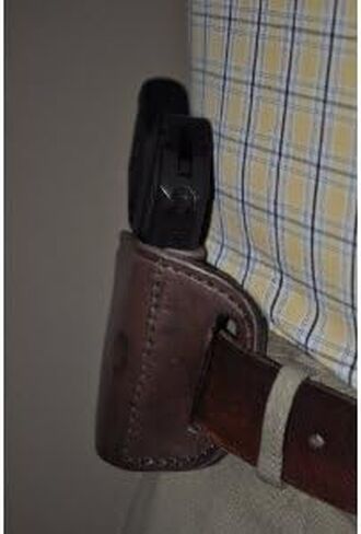 حافظة مسدس من الجلد البني لحزام Ruger LCP .380 in Kuwait