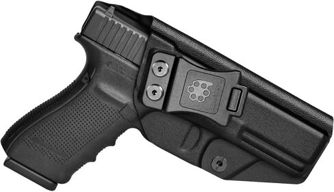 Amberide Glock 20/21 / 22 IWB Holster، Kydex-Boltaron داخل حزام الخصر لـ Glock 20 (10mm)، Glock 21 (.45 ACP) & Glock 22 (.40 S&W) مسدسات، الجيل 3-5، الاحتفاظ الآمن، 0-30 درجة غير قابلة للتعديل in Kuwait