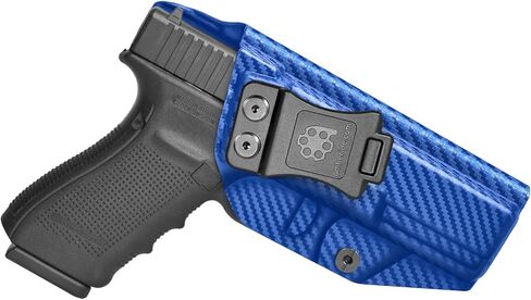 Amberide Glock 20/21 / 22 IWB Holster، Kydex-Boltaron داخل حزام الخصر لـ Glock 20 (10mm)، Glock 21 (.45 ACP) & Glock 22 (.40 S&W) مسدسات، الجيل 3-5، الاحتفاظ الآمن، 0-30 درجة غير قابلة للتعديل in Kuwait