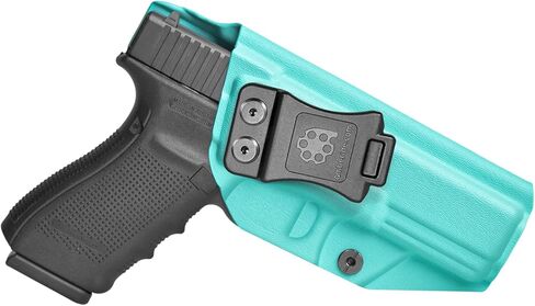 Amberide Glock 20/21 / 22 IWB Holster، Kydex-Boltaron داخل حزام الخصر لـ Glock 20 (10mm)، Glock 21 (.45 ACP) & Glock 22 (.40 S&W) مسدسات، الجيل 3-5، الاحتفاظ الآمن، 0-30 درجة غير قابلة للتعديل in Kuwait