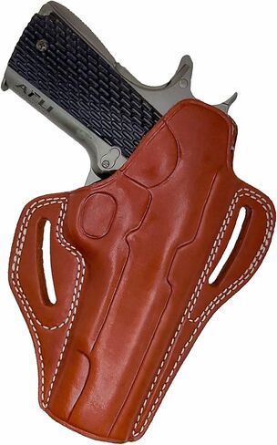 حافظة OWB 1911 مقاس 5 بوصات - حافظة جلدية بانكيك 1911 - تناسب جميع موديلات 1911 مع براميل مقاس 5 بوصات - من أجل Colt Kimber Rgr Taurus Springfield Browning CZ Remington Sig Armscor Norinco Pistols - 1911 Holsters in Kuwait