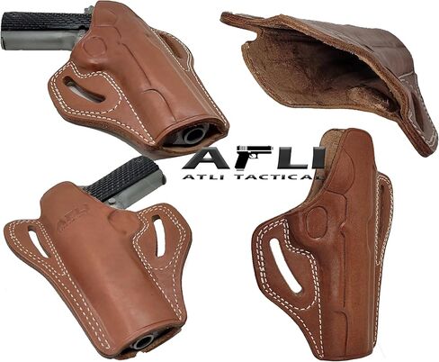 حافظة OWB 1911 مقاس 5 بوصات - حافظة جلدية بانكيك 1911 - تناسب جميع موديلات 1911 مع براميل مقاس 5 بوصات - من أجل Colt Kimber Rgr Taurus Springfield Browning CZ Remington Sig Armscor Norinco Pistols - 1911 Holsters in Kuwait