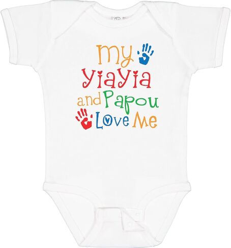 بدلة الأطفال Inktastic My YiaYia and Papou Love Me Baby in Kuwait