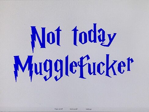 ملصق حائط من الفينيل Generic Cartat2s Not Today Mugglefucker | 7.75 بوصة × 4 بوصة | 12 لون | لطيف ومضحك | ملصق للكمبيوتر المحمول على شكل نافذة للكمبيوتر اللوحي (أسود) in Kuwait