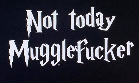 ملصق حائط من الفينيل Generic Cartat2s Not Today Mugglefucker | 7.75 بوصة × 4 بوصة | 12 لون | لطيف ومضحك | ملصق للكمبيوتر المحمول على شكل نافذة للكمبيوتر اللوحي (أسود) in Kuwait
