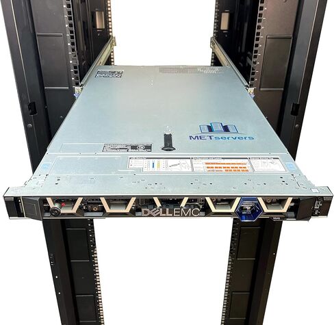 METServers R640 10 NVMe Bay SFF 1U Server, 2X Intel Xeon Gold 5118 2.3GHz 12C CPU, 1TB (16 x 64GB) 2666MHz DDR4 RDIMM, H330, 10x 3.2TB NVMe SSD, X520/i350 NDC, Rail Kit Included (Renewed) in Saudi Arabia