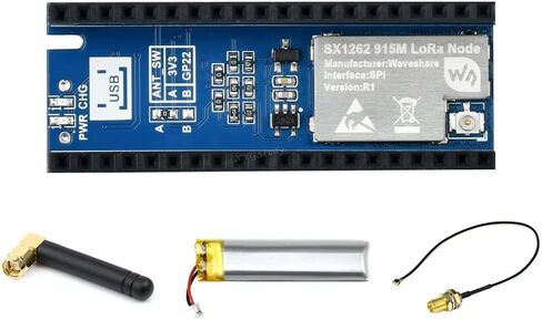 لوحدة عقدة Raspberry Pi Pico SX1262 LoRa، دعم بروتوكول LoRaWAN، اختيار نطاق التردد 915M (902~930MHz) @XYGStudy (Pico-LoRa-SX1262-915M) in Kuwait