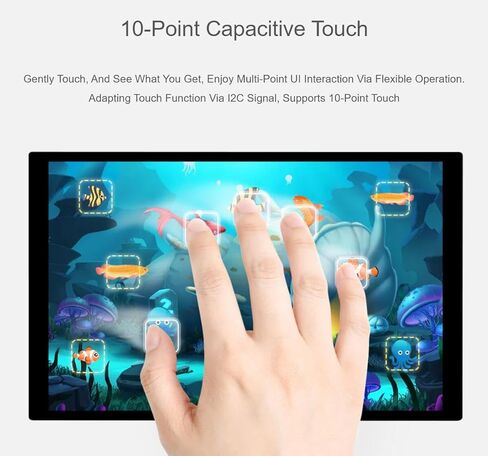 10.1inch DSI Capacitive Touch Display, 800×1280, IPS Panel, Optical Bonding Toughened Glass Panel, 10-Point Touch (10.1-DSI-Touch-A) in Saudi Arabia