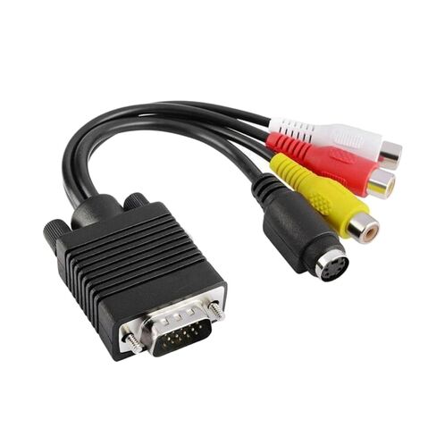 Vga to Cable Adapter Tv -Out Converter for Laptop Standard Vga Input Audio Line in Saudi Arabia