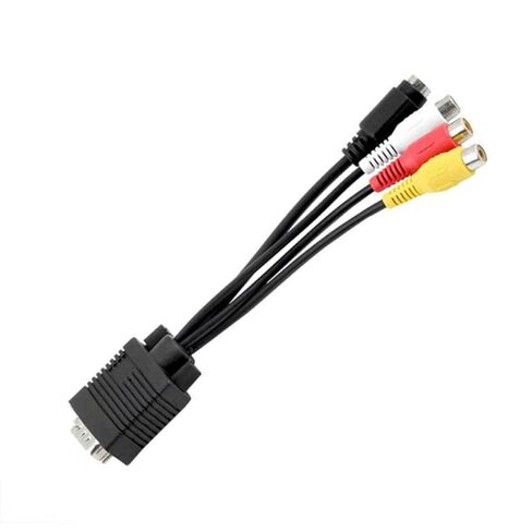 Vga to Cable Adapter Tv -Out Converter for Laptop Standard Vga Input Audio Line in Saudi Arabia