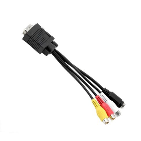 Vga to Cable Adapter Tv -Out Converter for Laptop Standard Vga Input Audio Line in Saudi Arabia