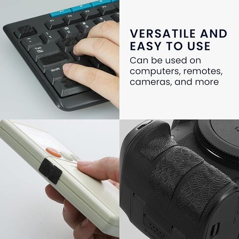 kwmobile Grip Tape for Universal Wireless Mouse Gaming Mouse Grip Tape - Non-Slip Faux Leather Sticker Set - Gamer Grip for PC Mouse Game Controllers or Remote - Anti-Slip Gaming in Kuwait