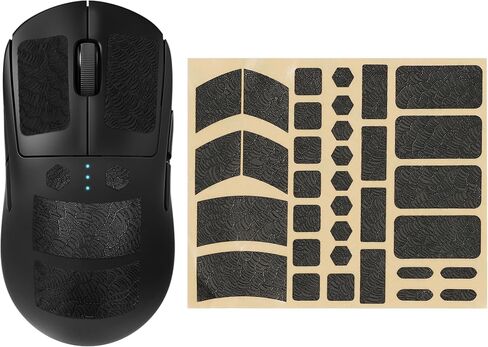 kwmobile Grip Tape for Universal Wireless Mouse Gaming Mouse Grip Tape - Non-Slip Faux Leather Sticker Set - Gamer Grip for PC Mouse Game Controllers or Remote - Anti-Slip Gaming in Kuwait
