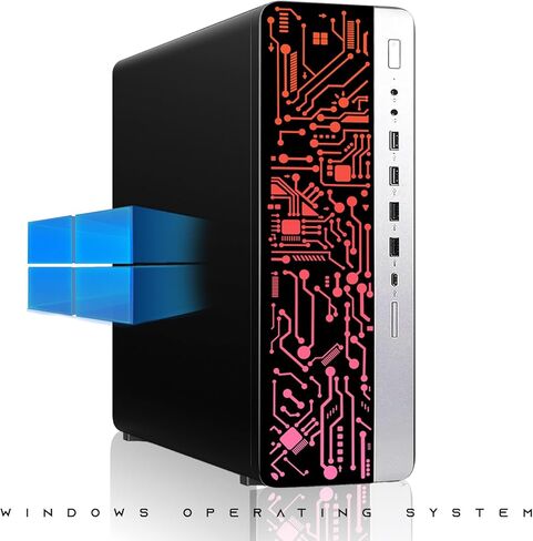 TechMagnet HP G4 Desktop RGB Computer PC Intel i7-8th Gen, 16GB DDR4 Ram 512GB SSD, Dual 24-inch Curved Monitor, RGB Speaker, Gaming Keyboard Mouse, 2X ARGB Fan WiFi, Windows 11 (Renewed) in Saudi Arabia