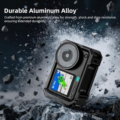 قفص معدني من BRDRC لـ DJI Osmo Action 6، جراب واقٍ وغطاء إطاري ممتاز وواقي من الألومنيوم لملحقات DJI Osmo Action 6 in Saudi Arabia