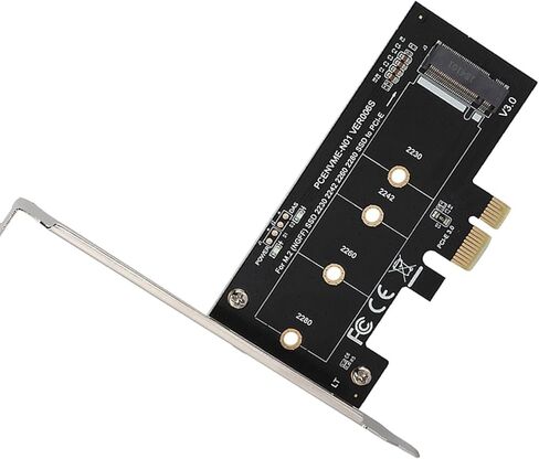 بطاقة محول Greensen Pcie إلى M.2 Nvme، هيكل معدني Pcie X1 Nme Adapr، Adaptador Pcie Nme M.2 لنقل البيانات بسرعة عالية، يدعم M Key Nvme Ssds للألعاب ومحطات العمل in Kuwait