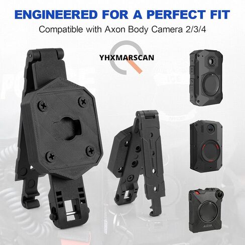 Molle Camera Mount for Axon Taser Body Camera 2, 3 and 4 Lightweight Aluminum Alloy Molle Holder for Uniform and Tactical Vest(Single) in Kuwait