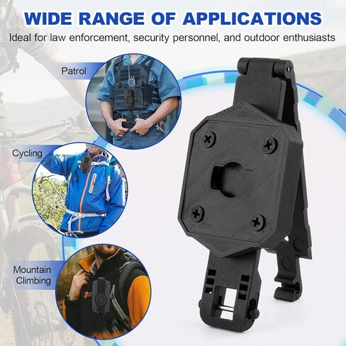 Molle Camera Mount for Axon Taser Body Camera 2, 3 and 4 Lightweight Aluminum Alloy Molle Holder for Uniform and Tactical Vest(Single) in Kuwait