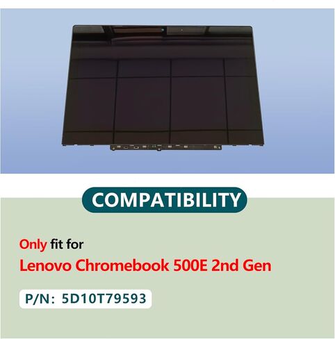 Replacement for Le novo Chromebook 500E Gen 2 LCD LED Touch Screen Digitizer Display Assembly w/Bezel and G-Sensor Board 5D10T79593 5D11E72134 in Saudi Arabia