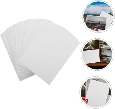 Homoyoyo 100pcs High-gloss Photo Paper Diy Printing Sheets Printer Paper Photo Printing Sheets Photographic Printer in Saudi Arabia