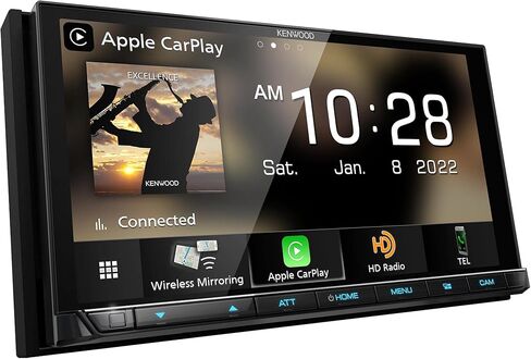 KENWOOD DMX958XR EXCELON Reference 6.8" Full HD Capacitive Touchscreen Car Stereo Receiver | Plus SiriusXM SXV300V1 Satellite Radio Vehicle Tuner in Saudi Arabia