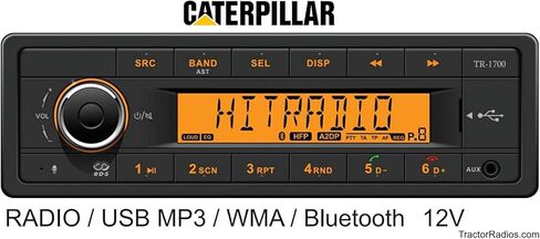 راديو جرار كاتربيلر 12 فولت مع AM، وFM، وBluetooth، وUSB MP3، والتوصيل والتشغيل المباشر in Kuwait