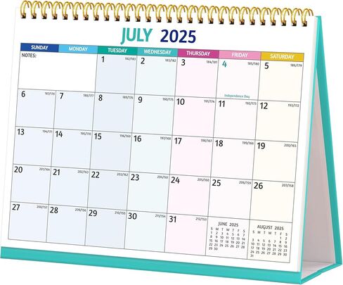 تقويم المكتب 2026 - تقويم سطح المكتب القابل للطي 2026، 12 شهرًا يناير 2026 - ديسمبر 2026، 11 بوصة × 8.5 بوصة، كبير مع ملاحظات، المهام الواجبة، نظرة عامة سنوية، ورق سميك، رائع لسهولة التخطيط - متعدد الألوان in Kuwait