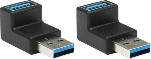 TRIPP LITE One Line Description USB 3.0 Adapter, USB 3.0 SuperSpeed Converter, USB-A M/F, 90 Degree Down Angle, Black (U324-000-DN) in Saudi Arabia
