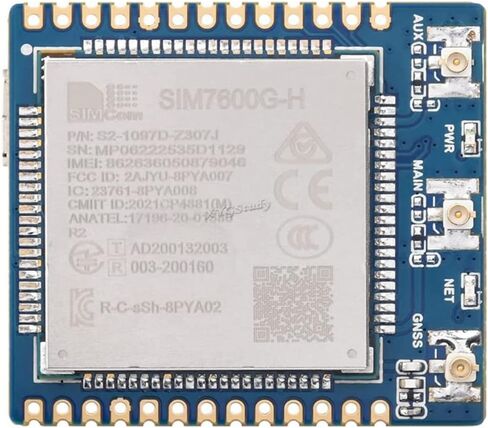 تدعم وحدة الاتصال SIM7600G-H 4G النطاقات المتعددة المتوافقة مع 4G/3G/2G مع تحديد المواقع GNSS @XYGStudy (وحدة SIM7600G-H 4G) in Kuwait