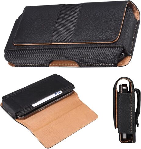 Holster for iPhone 17 Pro Max [Built-in Card Slot],Phone Belt Case,Belt Loop,Belt Clip,Magnetic Closure iPhone 17 Pro Max PU Leather Horizontal Phone Pouch (Brown) in Saudi Arabia