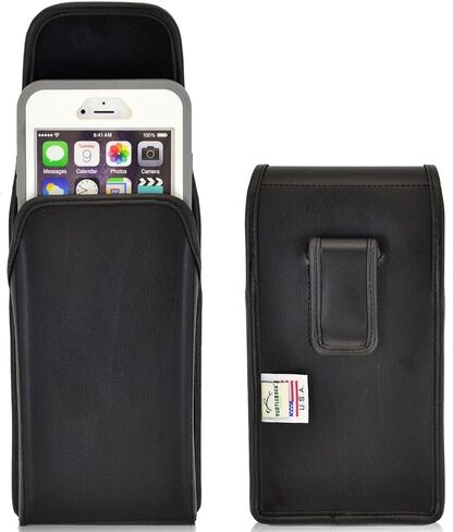 Turtleback Belt Clip Case Made for Apple iPhone 6 Plus + 6S Plus with OB Defender case Black Holster Nylon Pouch with Heavy Duty Rotating Belt Clip Horizontal in Saudi Arabia