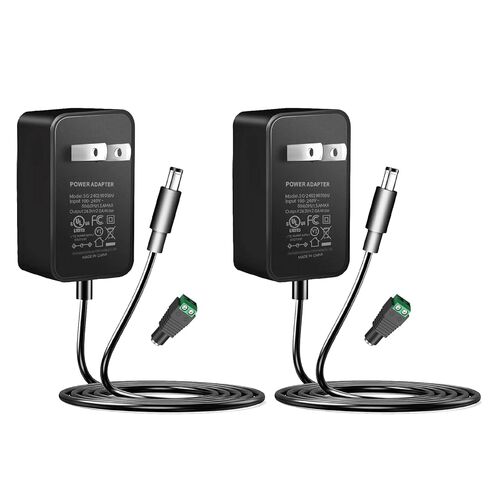 24V 2A Power Supply 6 Pack, UL Listed 24 Volt LED Power Supply Adapter, 100-240V AC to 24V DC Converter Adapter with 5.5mm x 2.1mm DC Plug for LED Strips CCTV Camera in Saudi Arabia