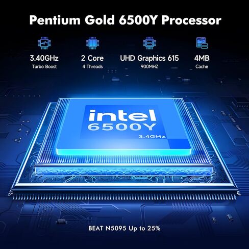 كمبيوتر محمول 15.6 بوصة، معالج Pentium Gold (يصل إلى 3.4 جيجا هرتز)، ذاكرة الوصول العشوائي 8 جيجابايت، 256 جيجابايت SSD، شاشة 1080P IPS FHD، WIFI5، BT5، Type-C، USB 3.2، HDMI، Office Suite، كمبيوتر محمول Win11 للأعمال والطلاب in Kuwait