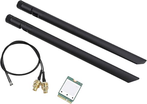 Yoidesu WiFi 7 M.2 Network Card, 5.8Gbps Wireless Network Adapter with Dual Antennas 4K QAM Technology, Support 2.4GHz 5GHz 6GHz Triple Band for Wins 11 Laptops in Saudi Arabia