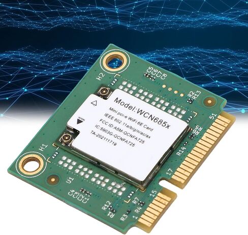 محول لاسلكي VBESTLIFE WiFi 6E 6 جيجا هرتز Mini PCIe، بلوتوث 5.3 ثلاثي الموجات 6 جيجا هرتز 5 جيجا هرتز 2.4 جيجا هرتز محول الكمبيوتر اللاسلكي المدمج في هوائي، دعم OFDMA، MU MIMO in Saudi Arabia