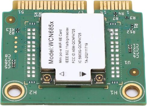 محول لاسلكي VBESTLIFE WiFi 6E 6 جيجا هرتز Mini PCIe، بلوتوث 5.3 ثلاثي الموجات 6 جيجا هرتز 5 جيجا هرتز 2.4 جيجا هرتز محول الكمبيوتر اللاسلكي المدمج في هوائي، دعم OFDMA، MU MIMO in Saudi Arabia