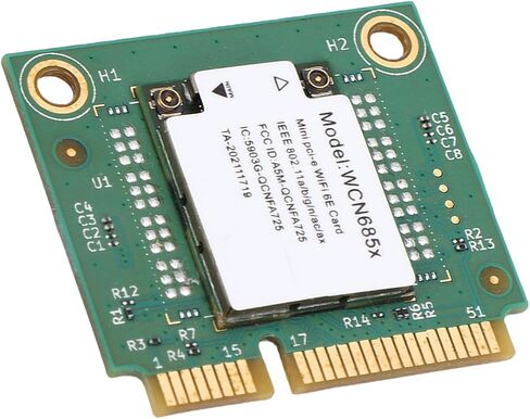 محول لاسلكي VBESTLIFE WiFi 6E 6 جيجا هرتز Mini PCIe، بلوتوث 5.3 ثلاثي الموجات 6 جيجا هرتز 5 جيجا هرتز 2.4 جيجا هرتز محول الكمبيوتر اللاسلكي المدمج في هوائي، دعم OFDMA، MU MIMO in Saudi Arabia