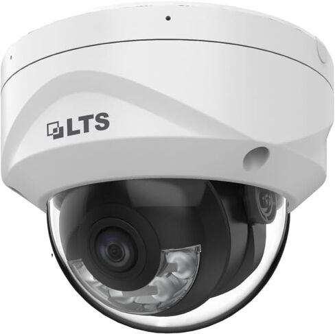 كاميرا LTS Platinum 4MP PoE Dome IP، CMIP7342WI-28MDA، رؤية ليلية ملونة هجينة، اكتشاف الإنسان والمركبة، عدسة زاوية واسعة 2.8 مم، مقاومة للتخريب IK10، ميكروفون مزدوج مدمج، أمان خارجي in Kuwait