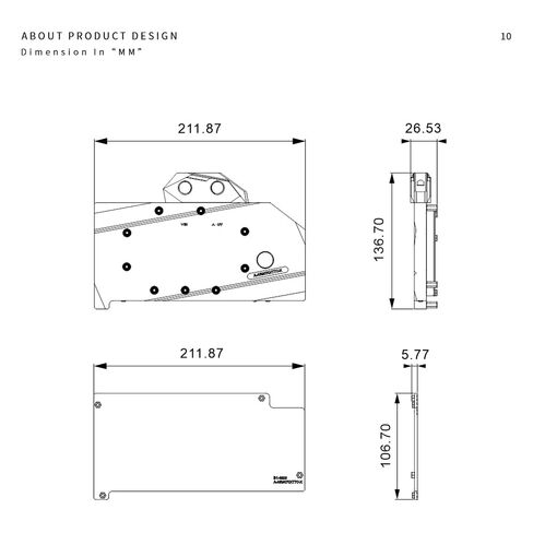 Copper GPU Water Cooling Block GPU Waterblock for ASRock AMD Radeon RX 9070 XT Taichi 16GB OC in Saudi Arabia