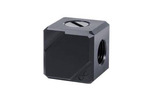 محطة اتصال Alphacool 17557 Eiszapfen 4-Way G1/4 IT - أسود أسيتال in Kuwait