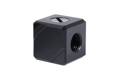محطة اتصال Alphacool 17557 Eiszapfen 4-Way G1/4 IT - أسود أسيتال in Kuwait