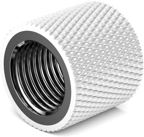 PrimoChill Dual Female G 1/4in. Straight SX Extension Coupler - Sky White in Saudi Arabia