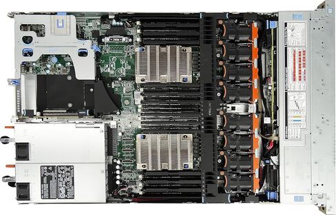 METServers R640 10 NVMe Bay SFF 1U Server, 2X Intel Xeon Platinum 8260 2.4GHz 24C CPU, 64GB (2 x 32GB) 2933MHz DDR4 RDIMM, H740p, 4X Tray, X540/i350 NDC, Rail Kit Included (Renewed) in Saudi Arabia