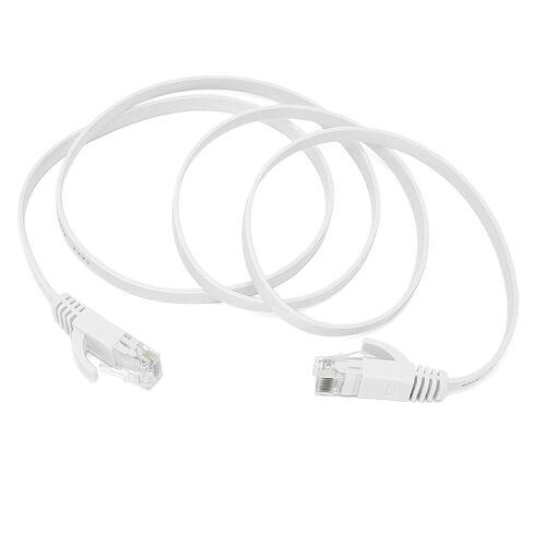 كابل إيثرنت عالي السرعة 10 جيجابت في الثانية من Qiilu CAT6 Gigabit 8-Core ملتوي زوج من أسلاك الشبكة النحاسية المسطحة - توافق الشبكة المستقر (#6) in Kuwait